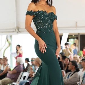 Emerald Green Gown